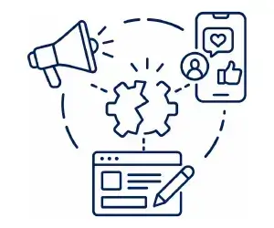 広告・SNS・制作を依頼しているが、全体最適になっていない。